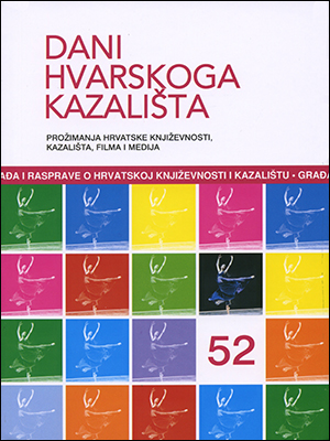 DANI HVARSKOGA KAZALIŠTA 52: PROŽIMANJA HRVATSKE KNJIŽEVNOSTI, KAZALIŠTA, FILMA I MEDIJA